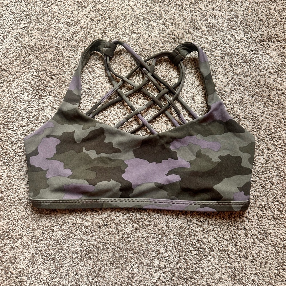 Camo Free to Be Wild Bra